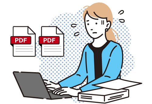 管理や確認に手間がかかっている